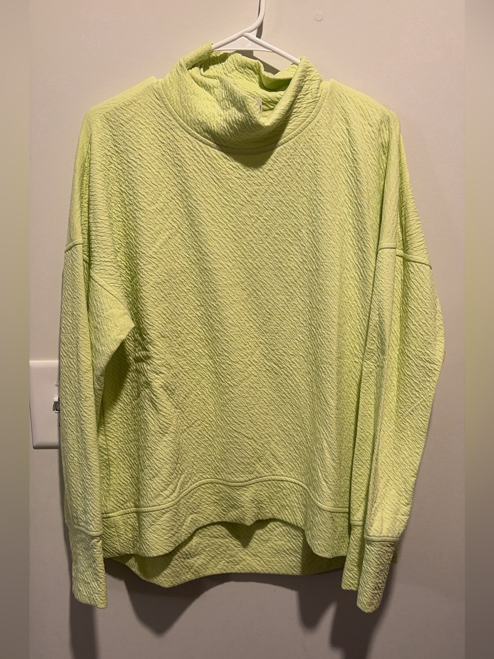 RBX Women’s Textured Funnel Neck Sweatshirt - Lime Green